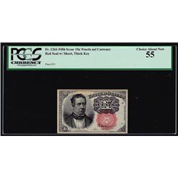 1874 Ten Cents Fifth Issue Fractional Currency Note PCGS Choice About New 55