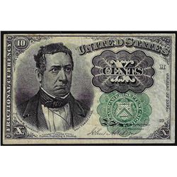 1874 Ten Cents Fifth Issue Green Seal Fractional Currency Note