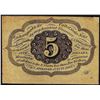 Image 2 : July 17, 1862 Five Cents First Issue Fractional Currency Note