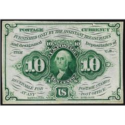 July 17, 1862 Ten Cents First Issue Fractional Currency Note