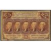 Image 1 : July 17, 1862 Twenty Five Cents First Issue Fractional Currency Note