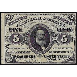 March 3, 1863 5 Cent 3rd Issue Fractional Note