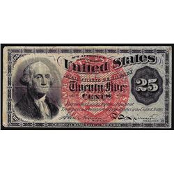 March 3, 1863 Twenty Five Cents Fourth Issue Fractional Currency Note