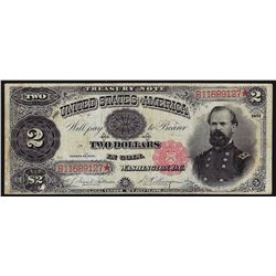 1891 $2 Treasury Note