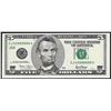 Image 1 : 2001 $5 Federal Reserve Note Fancy Serial Number Choice Uncirculated