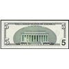 Image 2 : 2001 $5 Federal Reserve Note Fancy Serial Number Choice Uncirculated