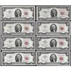 Image 1 : Lot of (8) 1963 $2 Legal Tender Notes