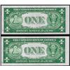 Image 2 : Lot of (2) 1935A $1 Silver Certificate Notes Uncirculated