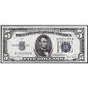 Image 1 : 1934D $5 Silver Certificate Note Wide I Uncirculated
