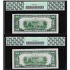 Image 2 : Reverse Change Over Pair of 1934A $20 Federal Reserve Notes PCGS 63PPQ/66PPQ