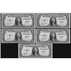 Image 1 : Lot of (5) Consecutive 1935A $1 North Africa WWII Emergency Silver Certificate N
