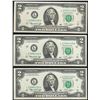 Image 1 : Lot of (3) Consecutive 1976 $2 Federal Reserve Notes Uncirculated