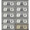Image 1 : Lot of (10) 1957 $1 Silver Certificate STAR Notes