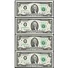 Image 1 : Lot of (4) Consecutive 1976 $2 Federal Reserve Notes Uncirculated