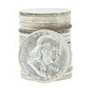 Image 1 : Roll of (20) 1953-D Brilliant Uncirculated Franklin Half Dollar Coins