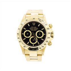 18KT Yellow Gold Rolex Daytona with Black Dial