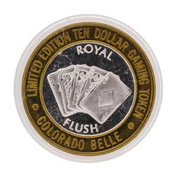 .999 Silver Colorado Belle Laughlin, Nevada $10 Casino Limited Edition Gaming To