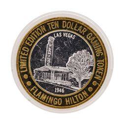 .999 Silver Flamingo Hilton Las Vegas, Nevada $10 Casino Limited Edition Gaming