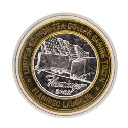 .999 Silver Flamingo Laughlin, Nevada $10 Casino Limited Edition Gaming Token