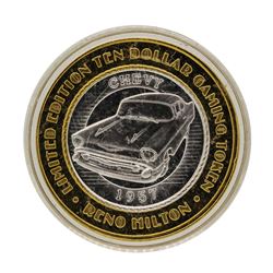 .999 Silver Hilton Reno, Nevada $10 Casino Limited Edition Gaming Token