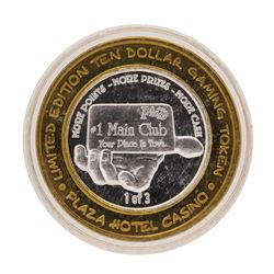 .999 Silver Plaza Hotel & Casino Las Vegas, Nevada $10 Limited Edition Gaming To