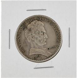 1918 Illinois Centennial Commemorative Half Dollar Coin