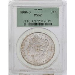 1880-S $1 Morgan Silver Dollar Coin PCGS MS62