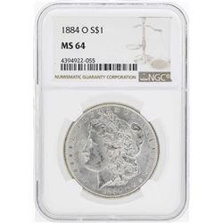 1884-O $1 Morgan Silver Dollar Coin NGC MS64