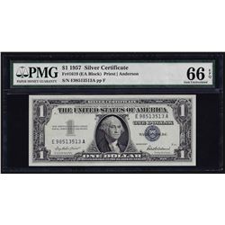 1957 $1 Silver Certificate Note Fr. 1619 PMG Gem Uncirculated 66EPQ