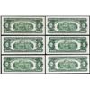 Image 2 : Lot of (6) 1963 $2 Legal Tender Notes