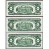 Image 2 : Lot of (3) 1963 $2 Legal Tender Notes