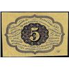 Image 2 : July 17, 1862 Five Cents First Issue Fractional Currency Note