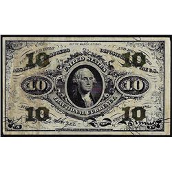March 3, 1863 Ten Cent 3rd Issue Fractional Note