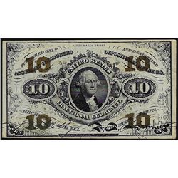 March 3, 1863 Ten Cents Third Issue Fractional Currency Note