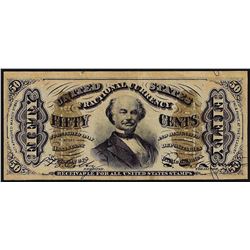 March 3, 1863 Fifty Cents Third Issue Fractional Currency Note