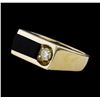 Image 4 : 14KT Yellow Gold 0.29ctw Mens Diamond Ring
