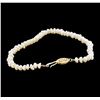 Image 2 : 14KT Yellow Gold Pearl Bracelet