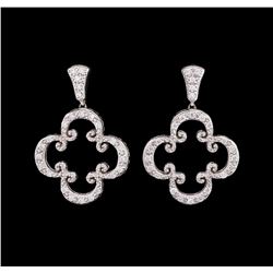 18KT White Gold Ladies 0.70ctw Diamond Earrings