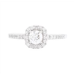 14KT White Gold Ladies 0.75ct Diamond Ring