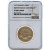 Image 1 : 1972 $20 Jamaica Independence Anniversary Gold Coin NGC PF68 Cameo