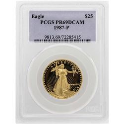 1987-P $25 American Gold Eagle Proof Coin PCGS PR69DCAM