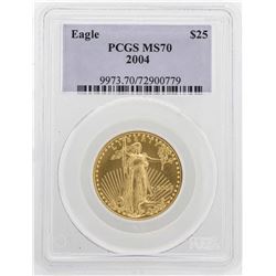 2004 $25 American Gold Eagle Coin PCGS MS70