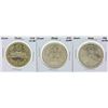 Image 1 : Lot of (3) Egypt Pound Silver Coins