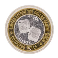 .999 Silver Colorado Belle Laughlin, Nevada $10 Casino Limited Edition Gaming To