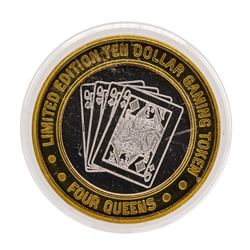 .999 Silver Four Queens Hotel & Casino Las Vegas, NV $10 Limited Edition Gaming
