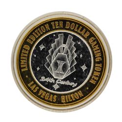 .999 Silver Las Vegas, Nevada Hilton $10 Casino Limited Edition Gaming Token