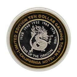 .999 Silver Sam Boyds California Hotel $10 Casino Limited Edition Gaming Token