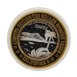 .999 Silver Sam Boyds California Hotel $10 Casino Limited Edition Gaming Token