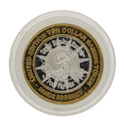 .999 Silver Sands Regency Reno, Nevada $10 Casino Limited Edition Gaming Token