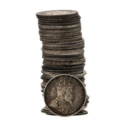 Roll of (50) 1902-1910 Edward VII Canadian Nickels